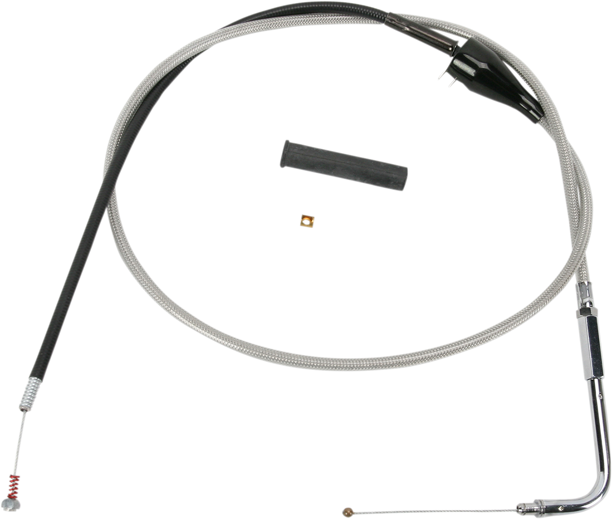 DRAG SPECIALTIES Stainless Braided Idle Cable - Cruise - 46" 5343202B