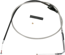 DRAG SPECIALTIES Stainless Braided Idle Cable - Cruise - 46" 5343202B