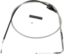 DRAG SPECIALTIES Stainless Braided Idle Cable - Cruise - 48" 5343204B
