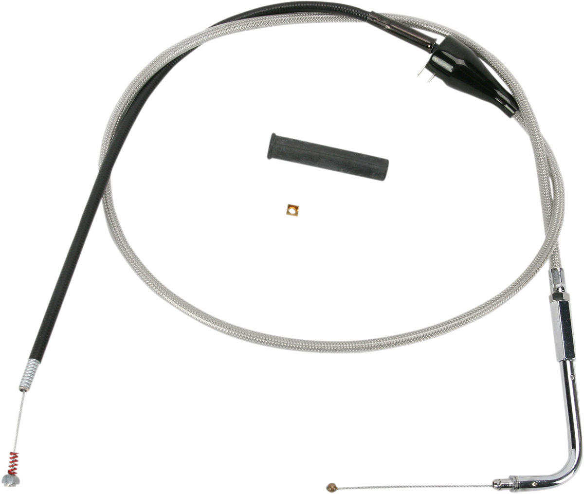 DRAG SPECIALTIES Stainless Braided Idle Cable - Cruise - 50" 5343206B