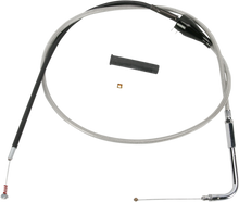 DRAG SPECIALTIES Stainless Braided Idle Cable - Cruise - 50" 5343206B