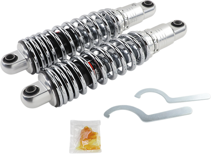 DRAG SPECIALTIES SHOCKS Premium Ride-Height Adjustable Shocks - 13" - Heavy Duty - Chrome C16-0154H