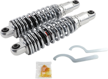 DRAG SPECIALTIES SHOCKS Premium Ride-Height Adjustable Shocks - 13" - Heavy Duty - Chrome C16-0154H