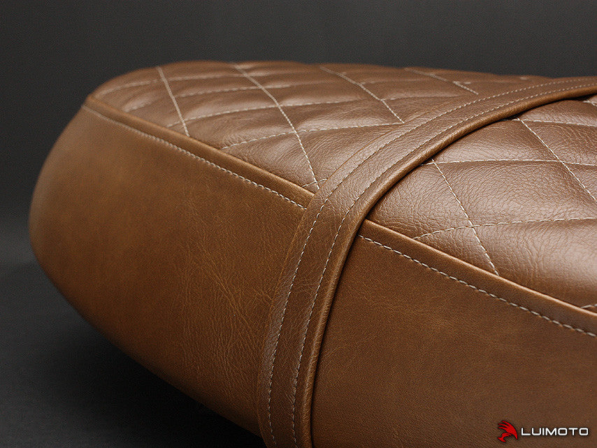 LUIMOTO Vintage Diamond Motorcycle Seat Covers for TRIUMPH BONNEVILLE 16+ / T100 17 / T120 16+
