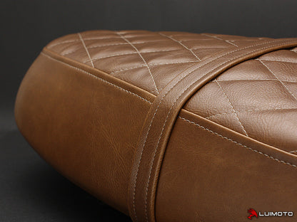 LUIMOTO Vintage Diamond Motorcycle Seat Covers for TRIUMPH BONNEVILLE 16+ / T100 17 / T120 16+