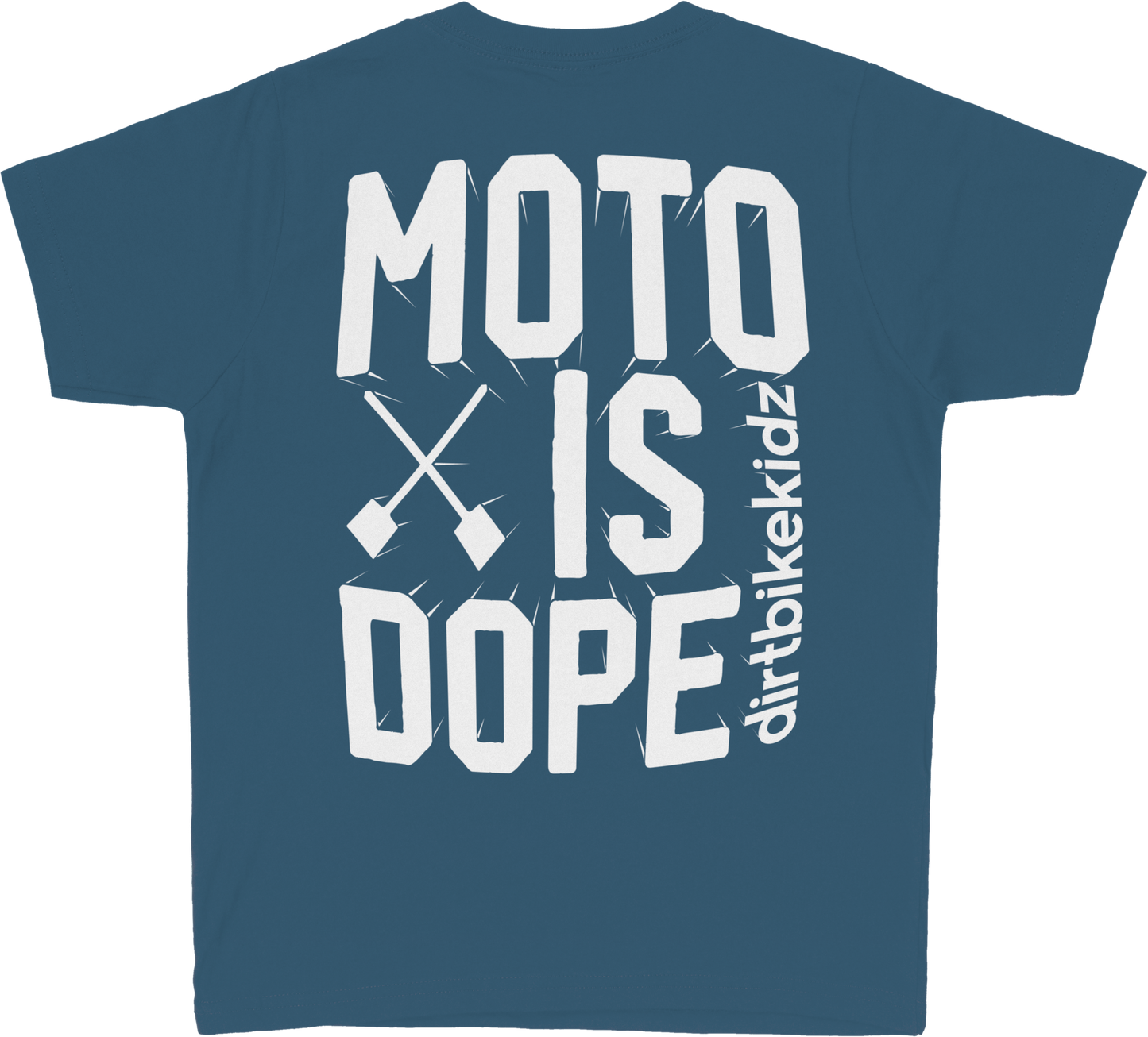 Moto Is Dope Youth Tee Lagoon Blue Yx