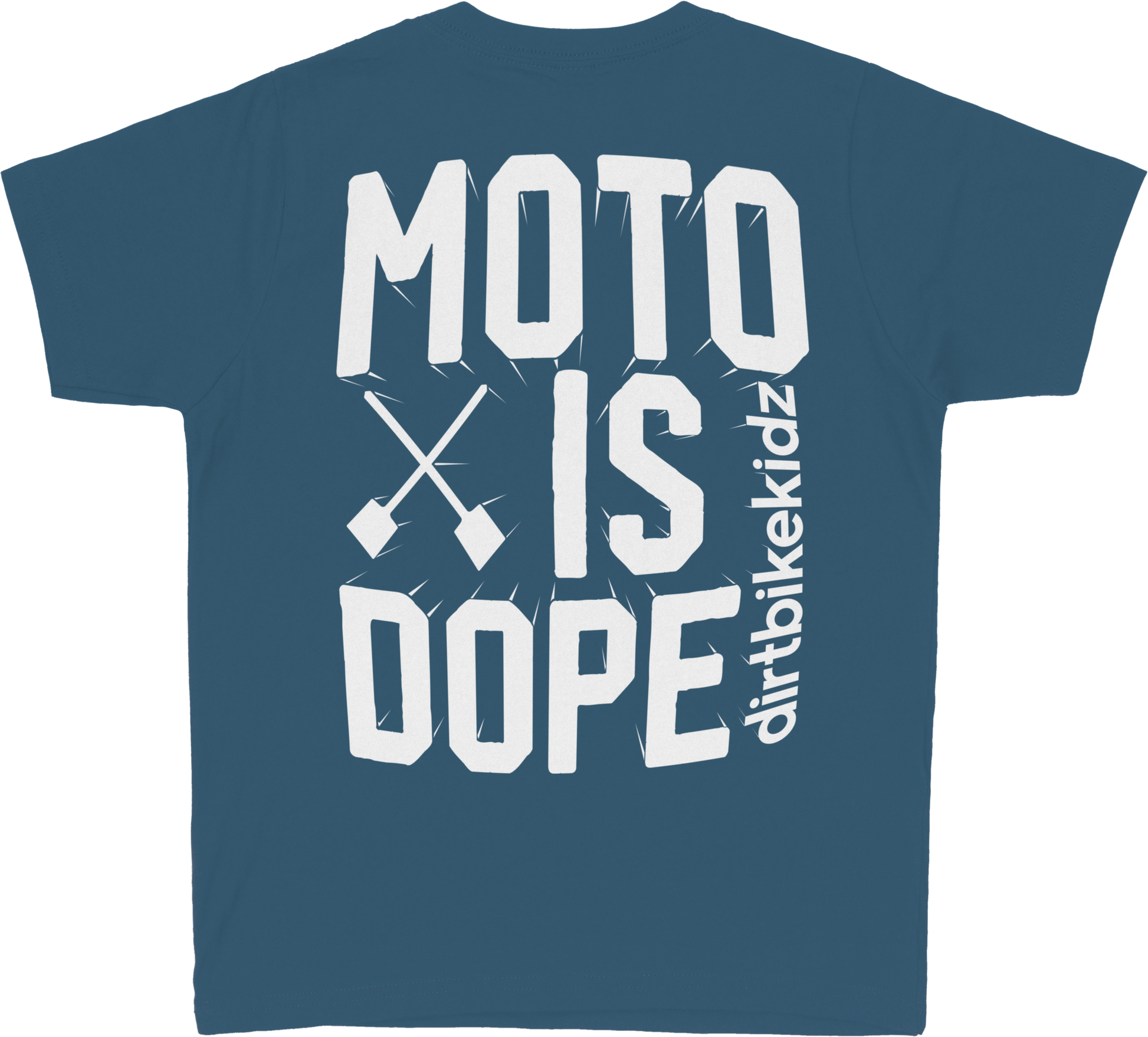 Moto Is Dope Youth Tee Lagoon Blue Ym