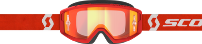 Primal Goggle Red/White Orange Chrome Works