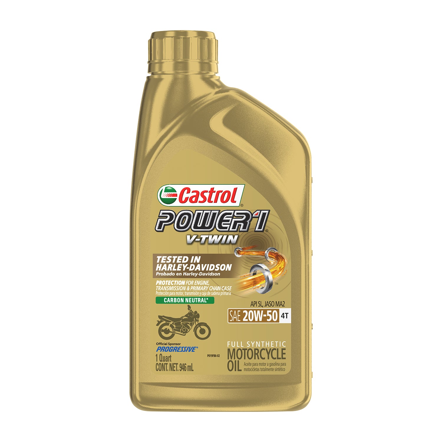 Power 1 V Twin Synthetic Oil 4t 20w50 1qt