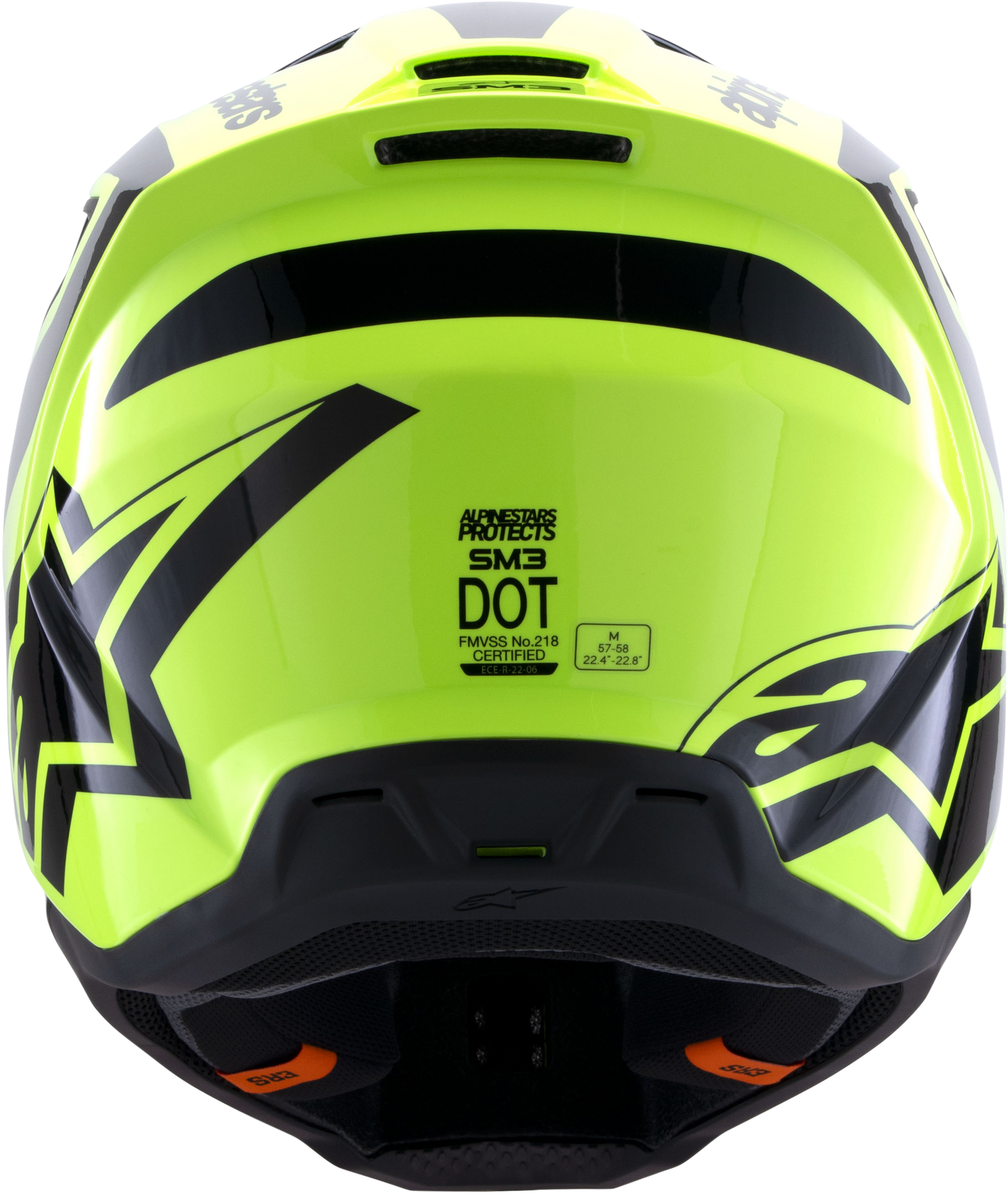 Sm3 Heat Helmet Yellow Fluo/Black Glossy Sm