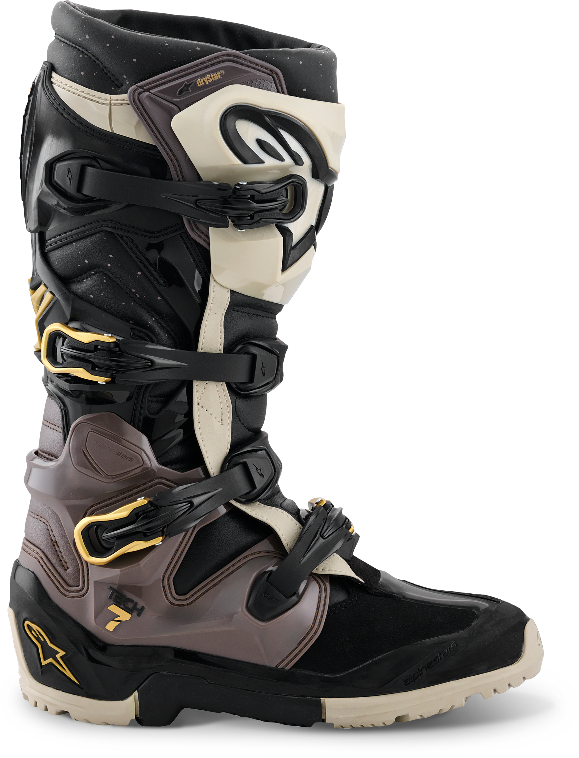 Tech 7 Enduro Drystar Black/Dark Gry/Gold 12