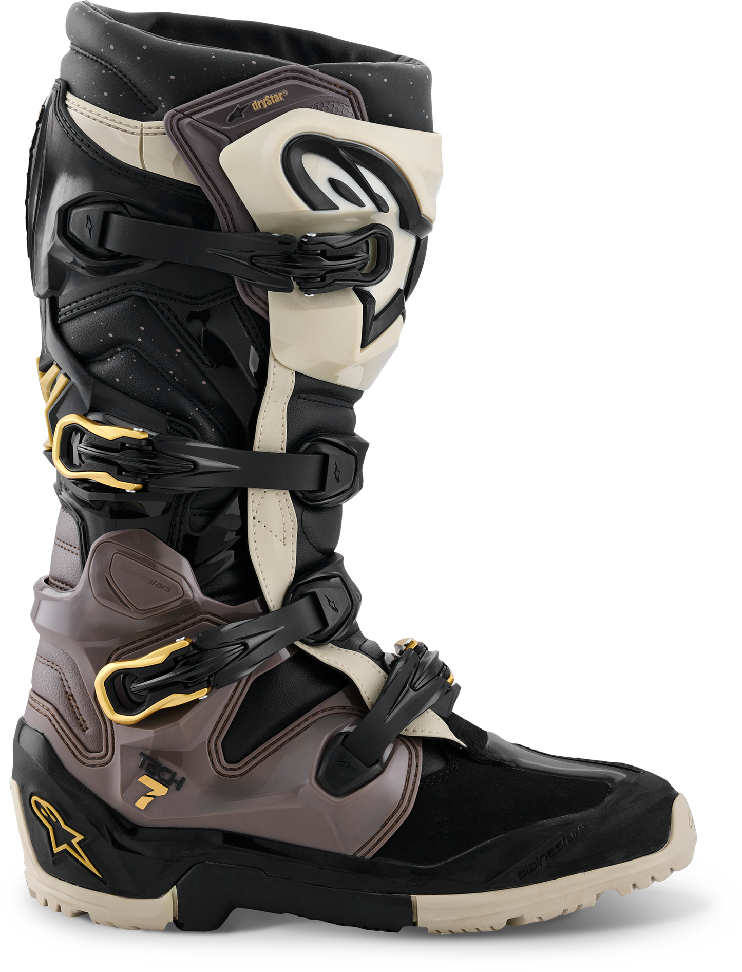 Tech 7 Enduro Drystar Black/Dark Gry/Gold 9