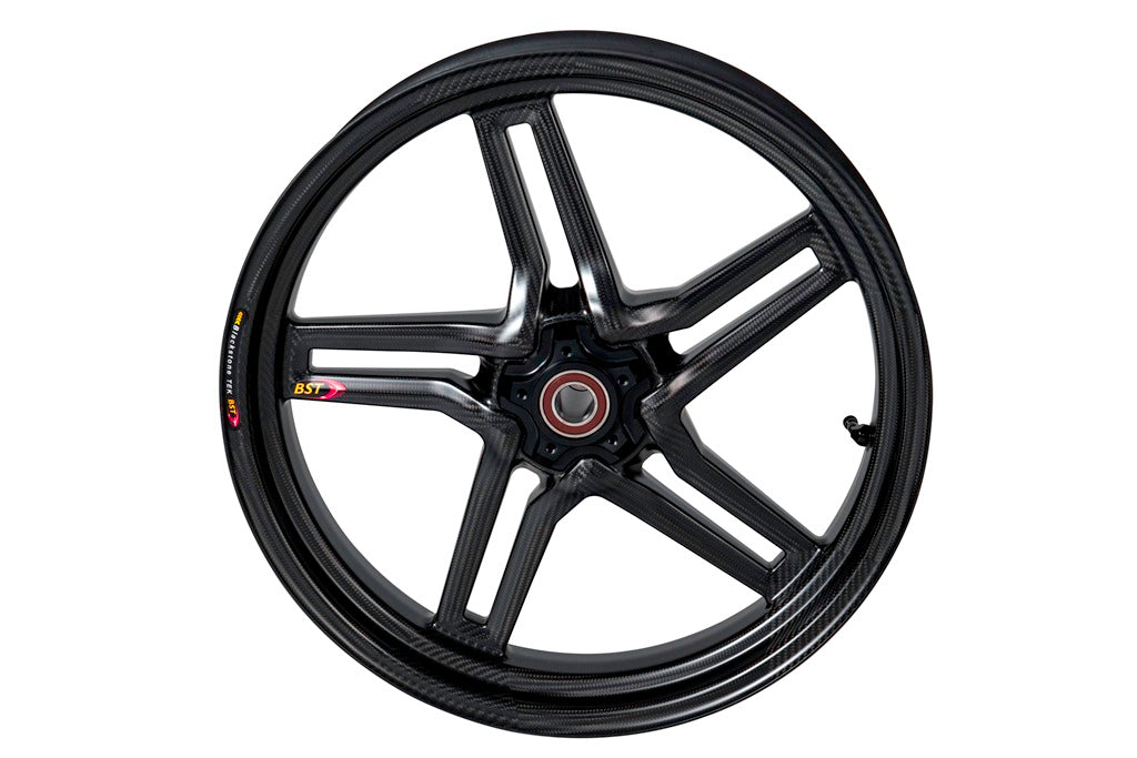 BST Rapid TEK 5 Split-Spoke Carbon Fiber Front Wheel for the BMW S1000RR / S1000R (cast wheels) - 3.5 x 17 (2020+)