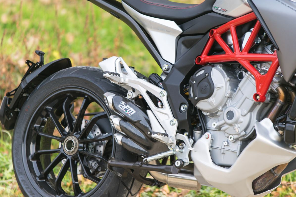 FM Projects Slip-on Exhaust for MV Agusta Turismo Veloce 800 / Lusso (with Center stand)