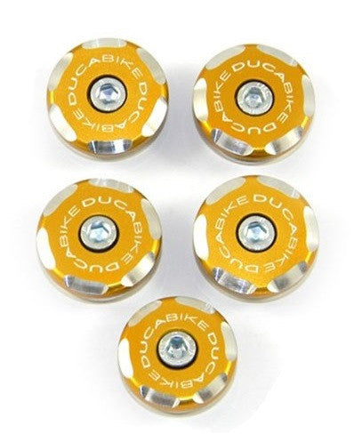 DBK Special Parts (Ducabike) Contrast Cut Frame Plug Kit for the Ducati Hypermotard