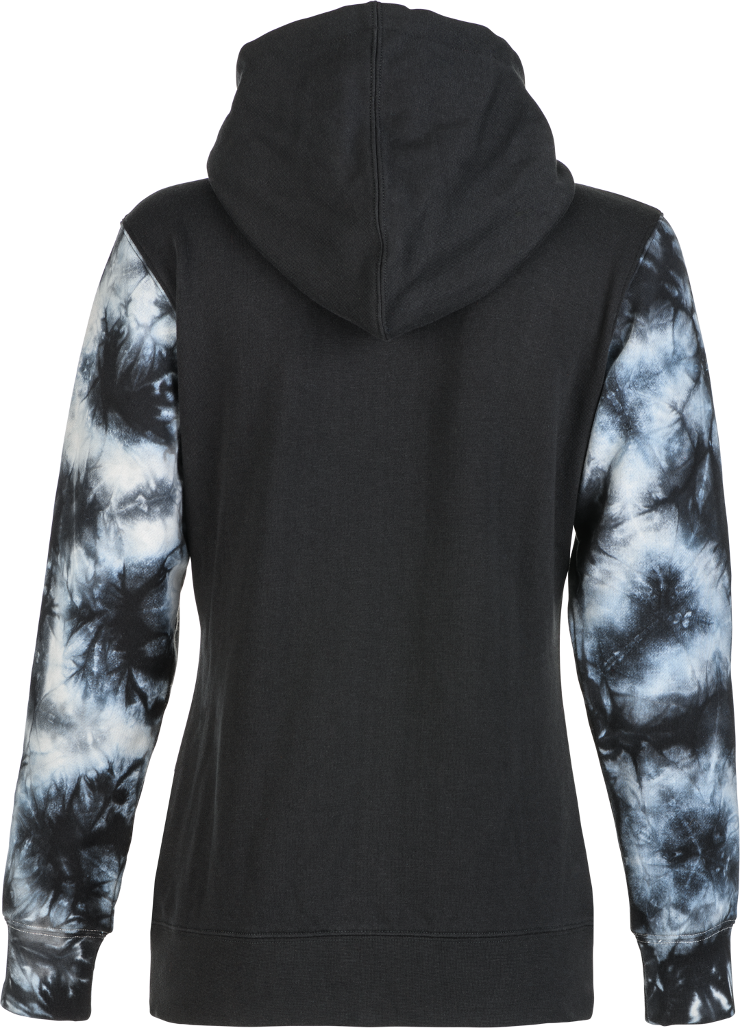 Women's Fly Tie Dye Zip Up Hoodie Black/Grey Lg