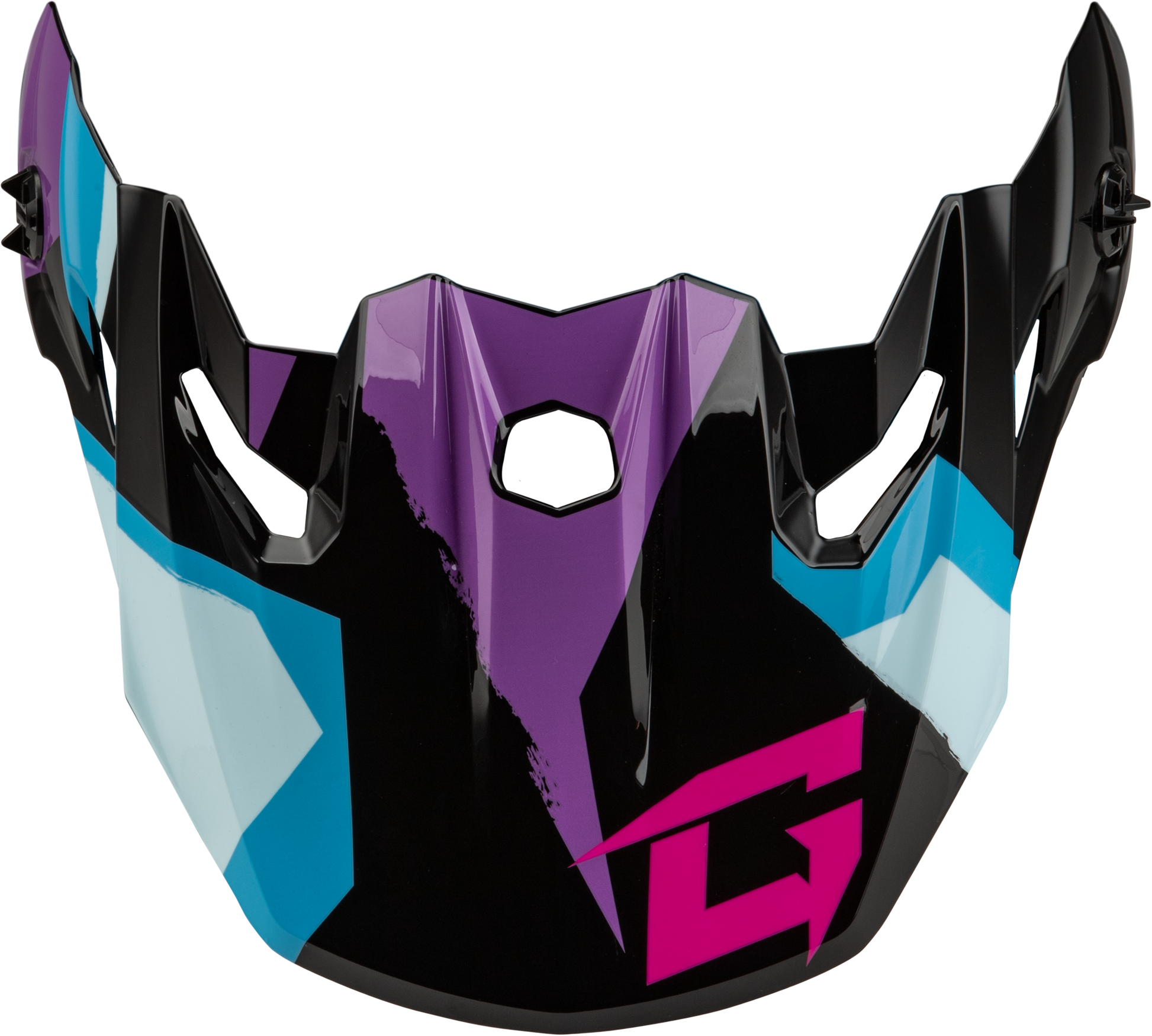 Mx 96 Splinter Visor W/Screws Black/Purple/Blue