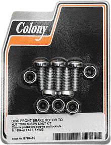 Brake Rotor Hardware Front Torx Screw Kit