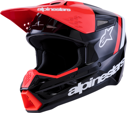 Sm3 Radium Helmet Blk/Red Fluo/White Glossy Xl