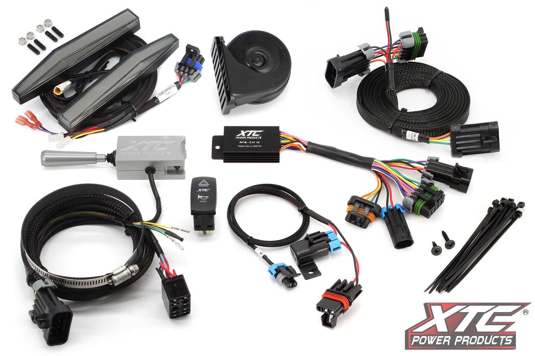 Auto Turn Signal Kit W/ Billet Lever And Front Drl Lights Pol