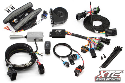Auto Turn Signal Kit W/ Billet Lever And Front Drl Lights Pol