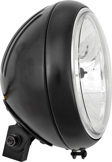 7" Headlight Grooved 60/55w Black