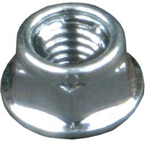 Non Serrated Hex Flange Nuts 6 X14mm 10/Pk