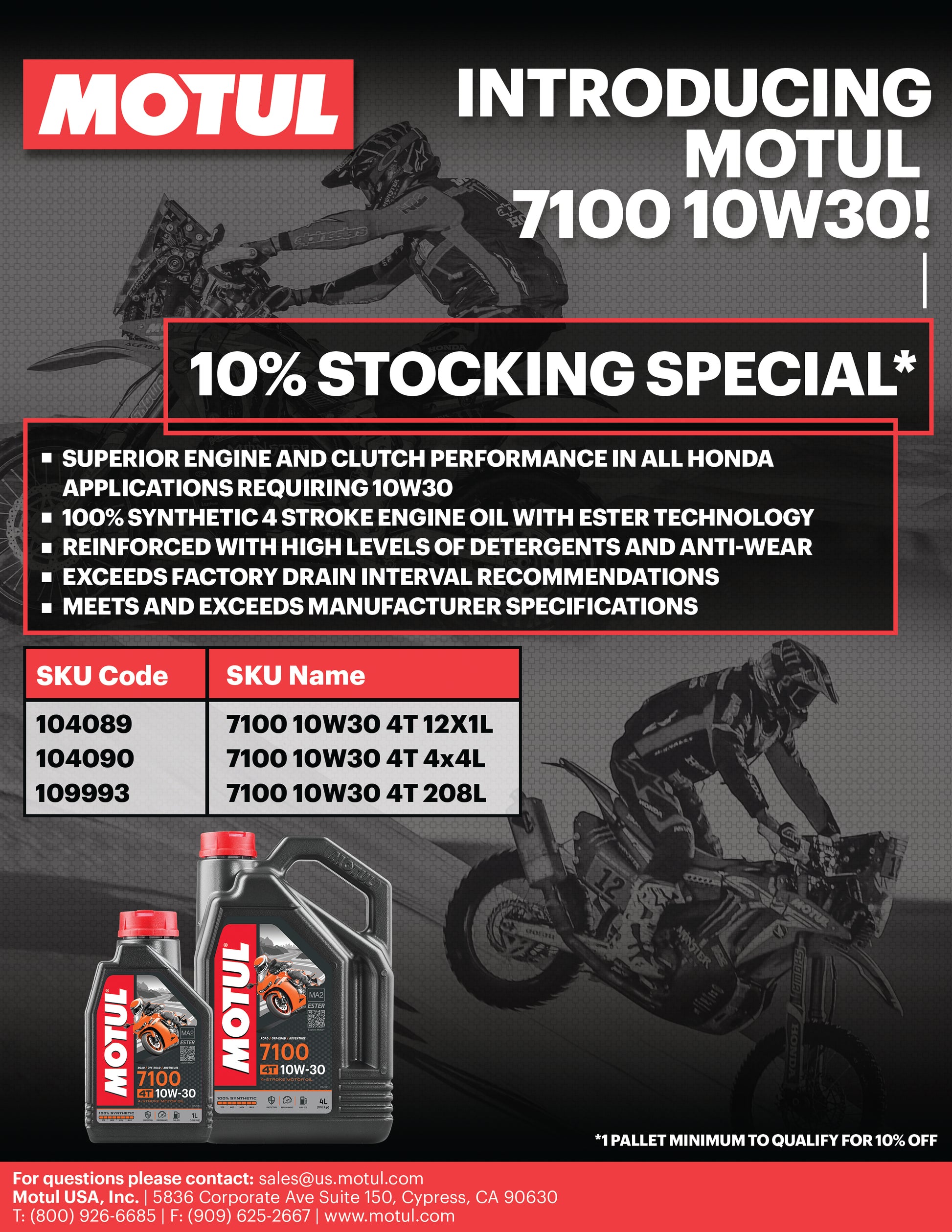 7100 Oil 4t 10w30 4l 4/Case