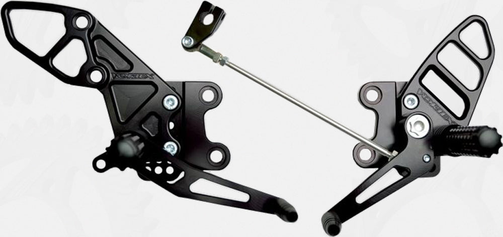Rear Set Complete Blk Kaw
