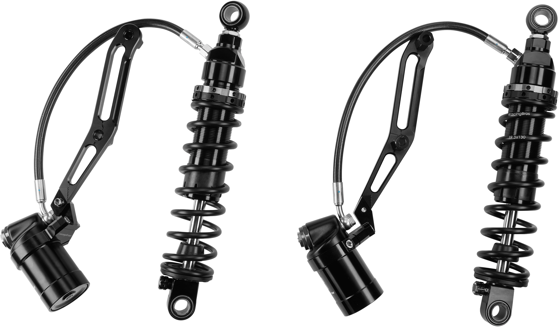Touring Remote Res Shocks 13" Hvy Weight Billet Bracket