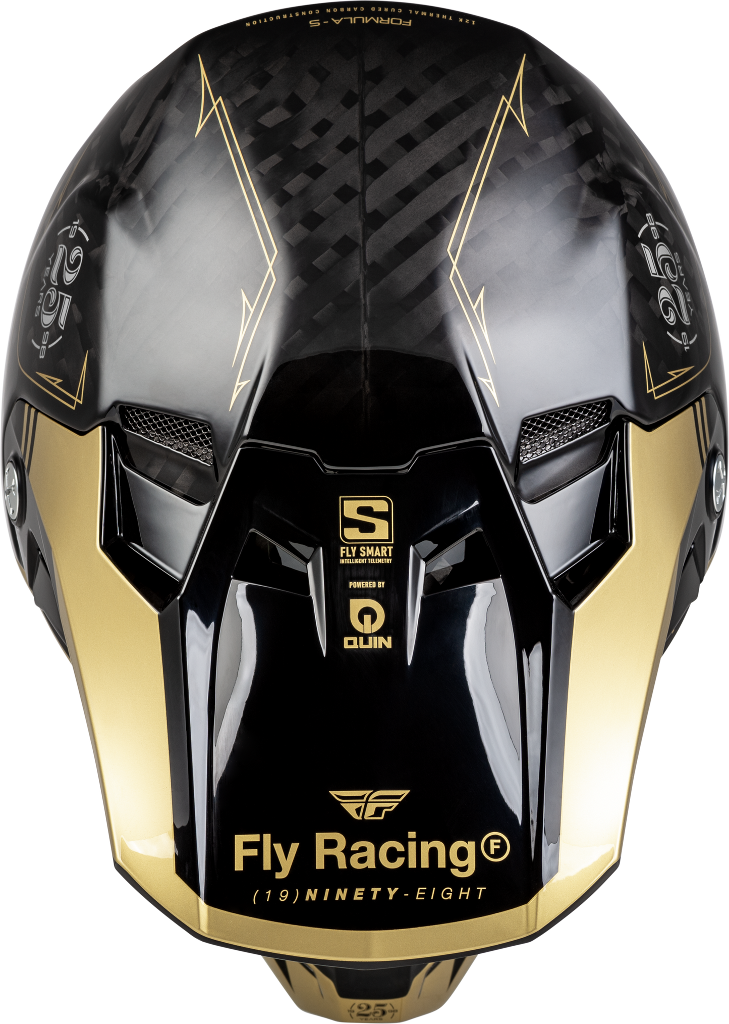 Formula S Carbon Legacy Helmet Black/Gold Sm