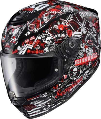 Exo R330 Full Face Helmet Shake 2 Red Md