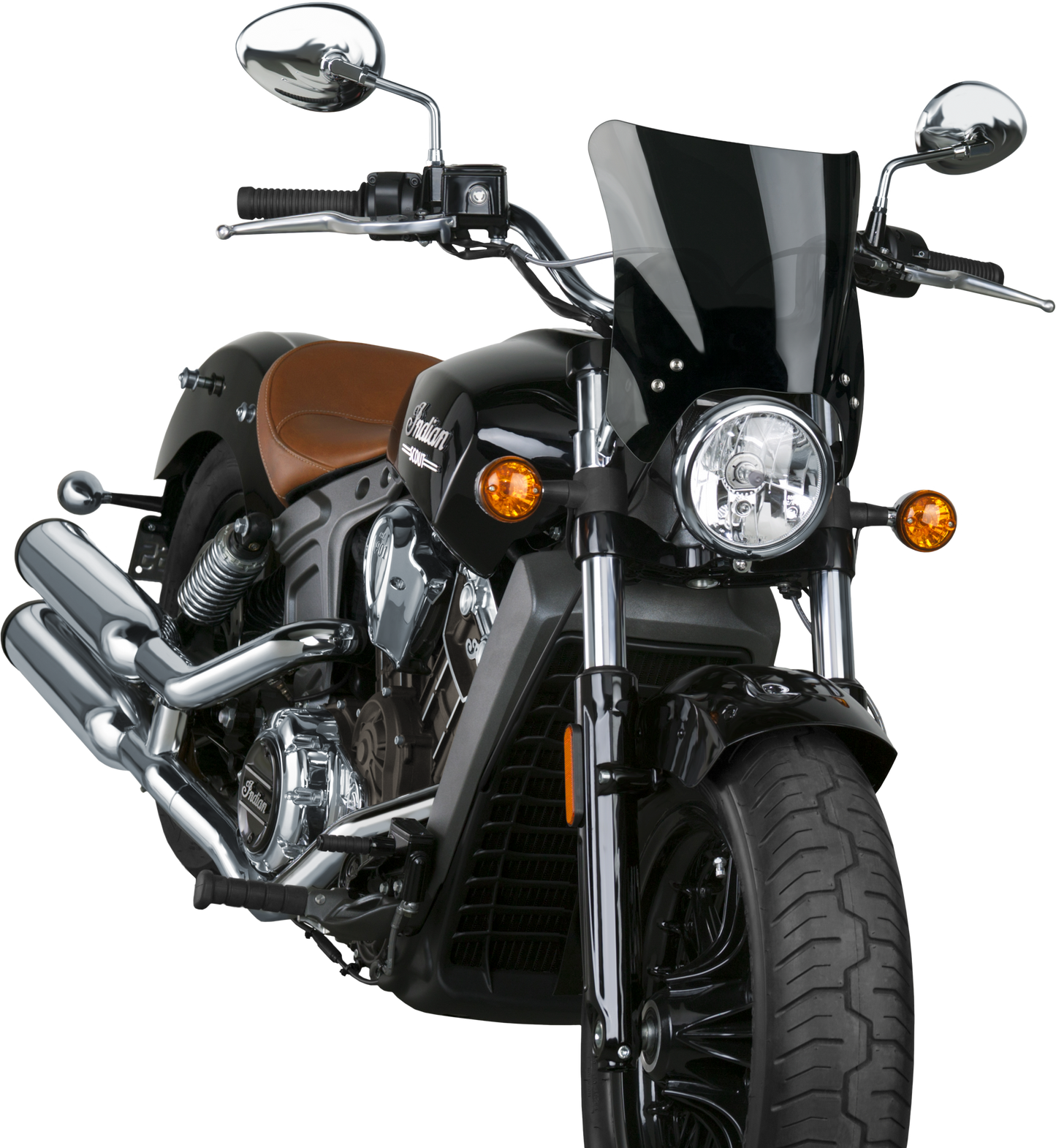 Mohawk Windshield Dark Tint Chrome Hardware