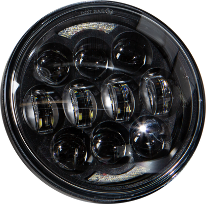 Led Headlight 5.75" 80w Black 4000/2200 Lumens