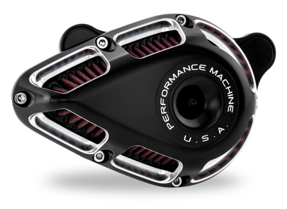 Performance Machine 23-Up CVO, 2024 Touring Jet Air Cleaner - Contrast Cut