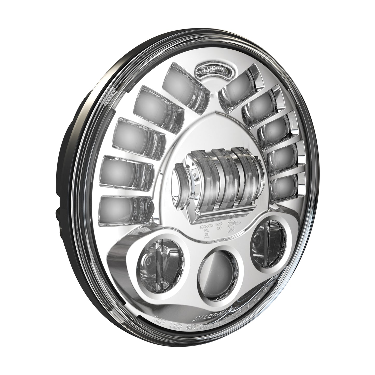 8791a2 Adap Ped Mnt Headlt 7" Chr Bezel