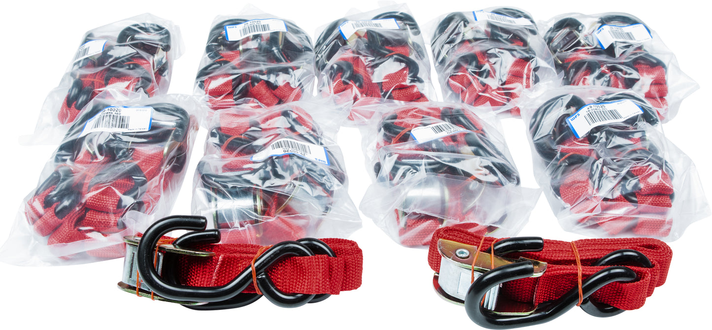 1" Tie Down Red 10/Pairs