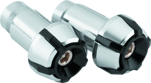BikeMaster Anti-Vibration Bar Ends - Black/Silver