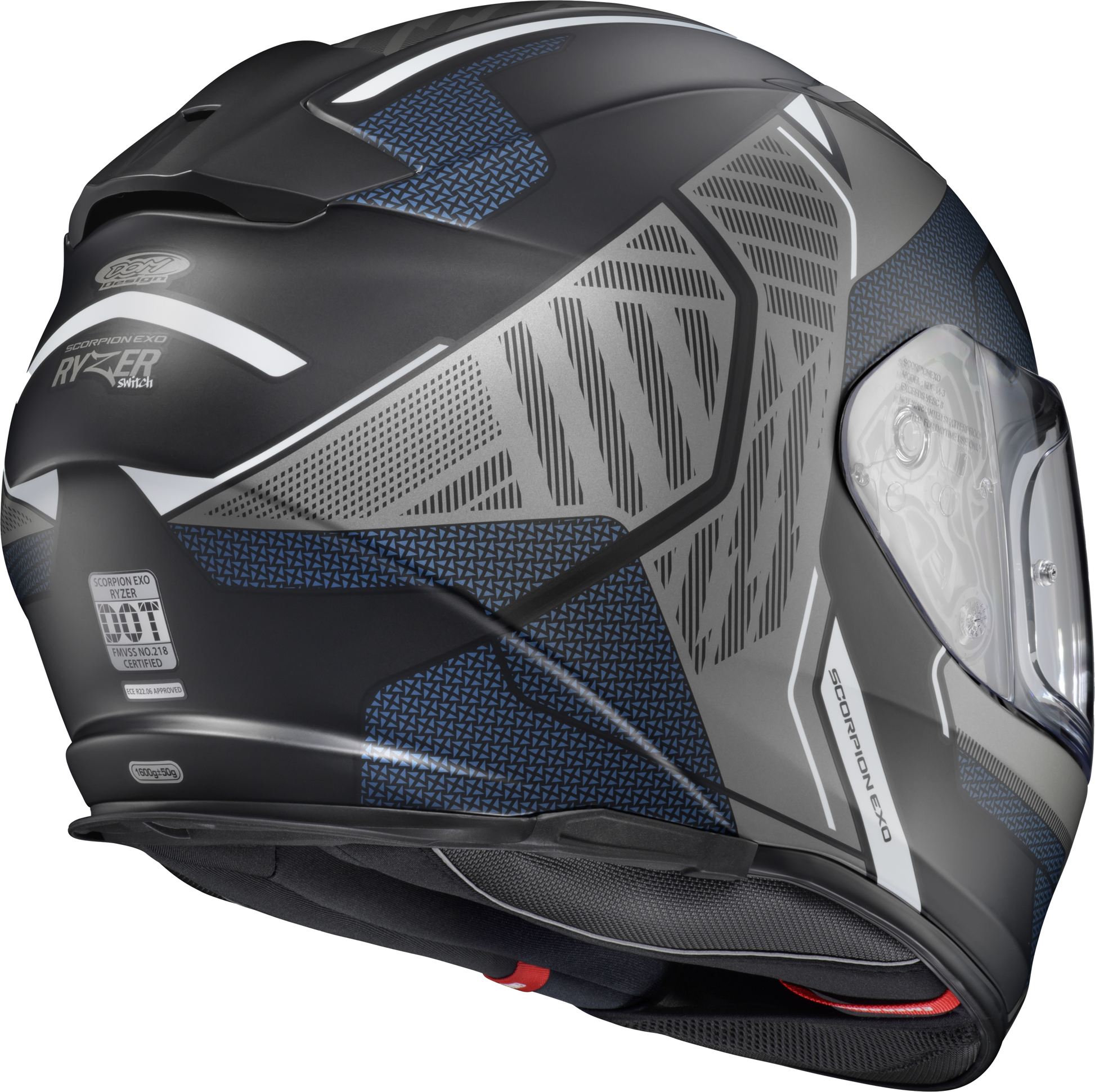 Ryzer Full Face Helmet Switch Phantom Md