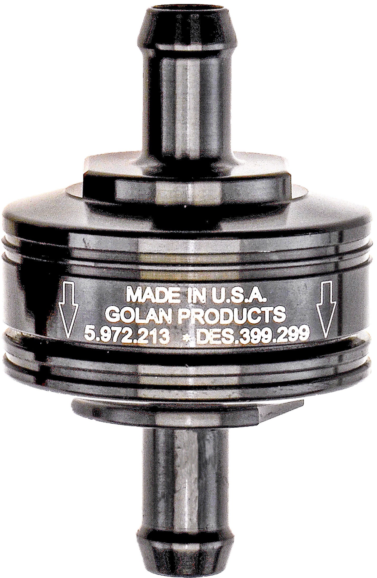 Super Mini Fuel Filter Black 1/4" Barb Fitting