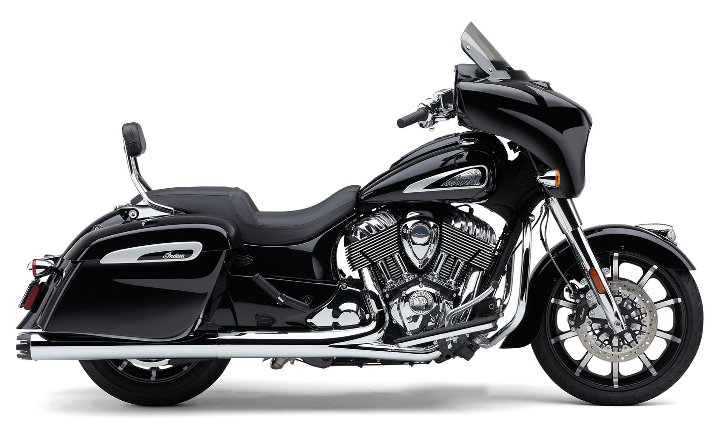Detach Backrest Tall Chrome Chieftain 14 22