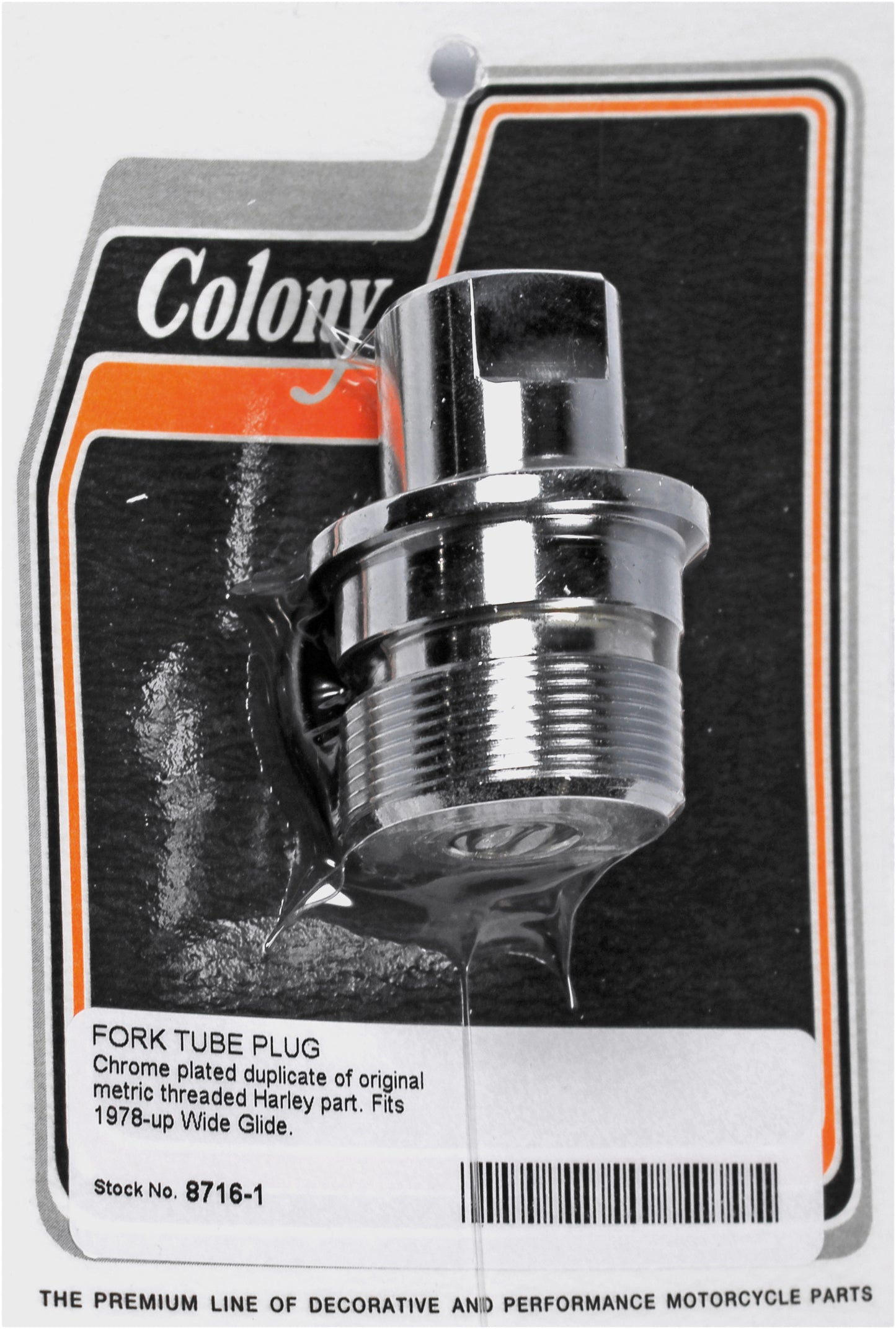 Fork Tube Plug Wide Glide Wideglide 78 17