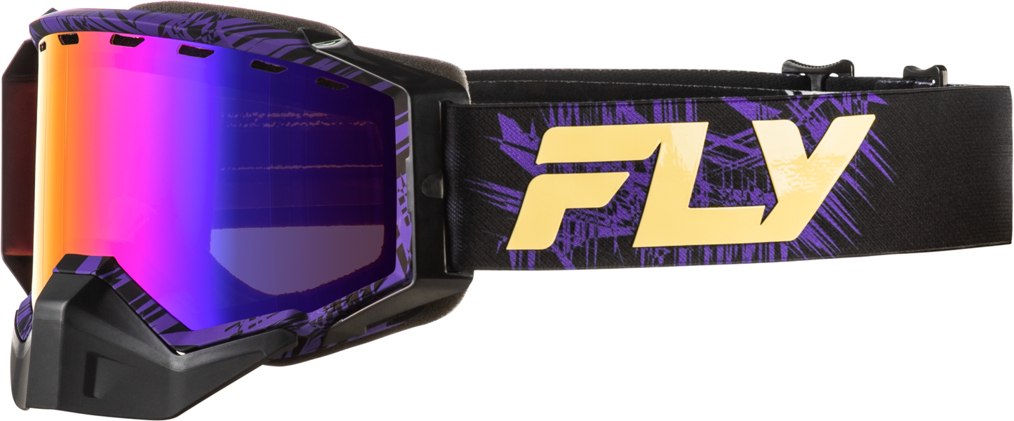 Zone Snow Goggle Pur/Tan W/Pur Mir/Amber Lens