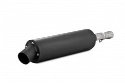 Single Slip On System W/ Utility Muffler Blk Yam
