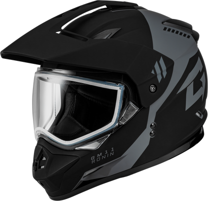 Gm 11 Ronin Helmet Matte Black/Silver Lg