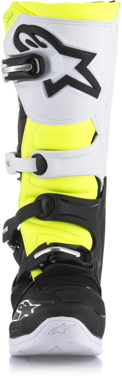 Tech 5 Boots Black/White/Yellow Sz 14