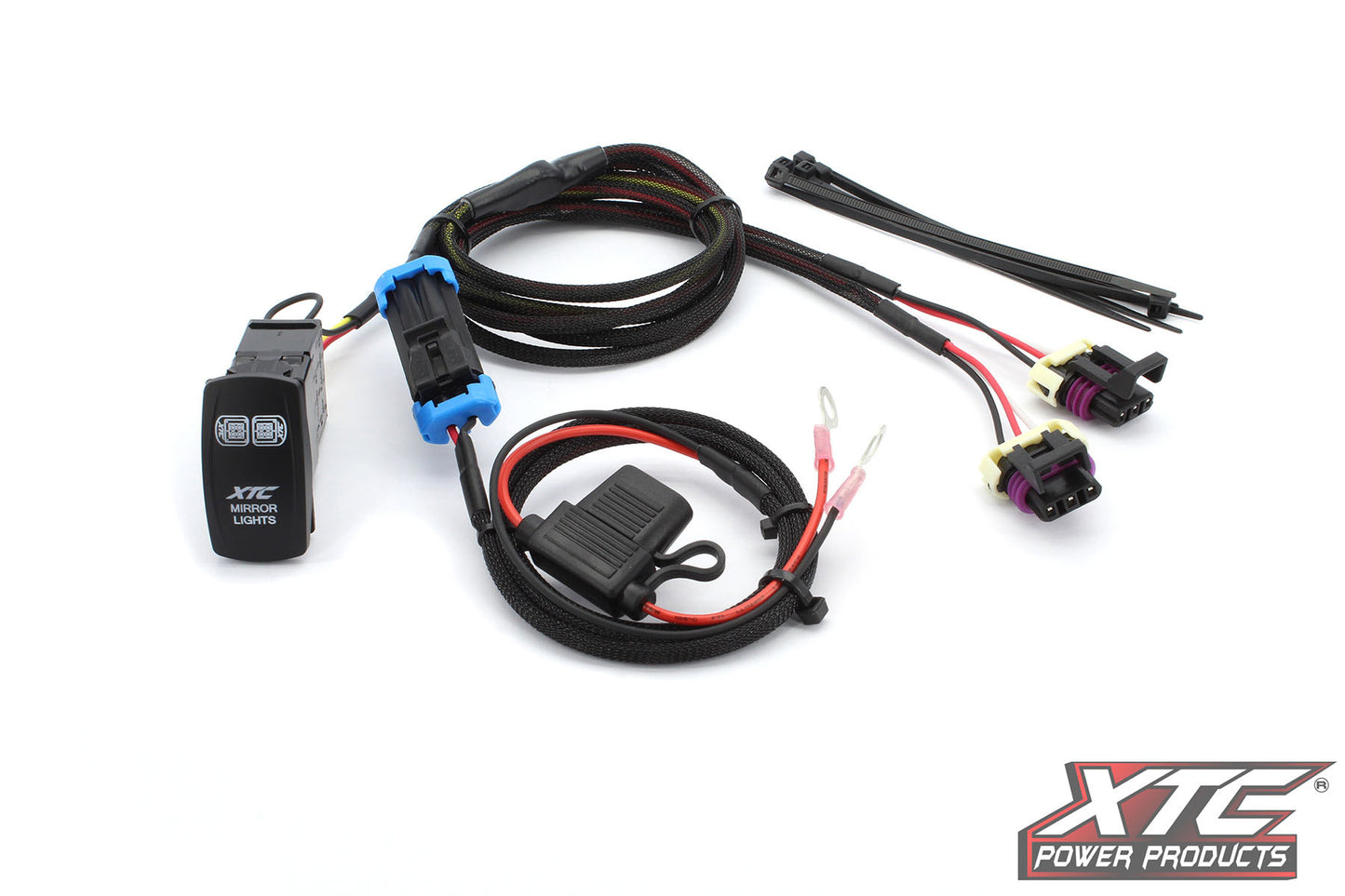 Side Mirrors W/2.00 Clamp Roll Cage Bar Clamp 2.00