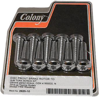 Brake Rotor Hardware Torx Screw Kit 14 Up Touring