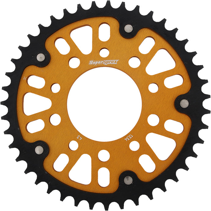Rear Stealth Sprocket Alu/Stl 43t 530 Gld Hon/Tri