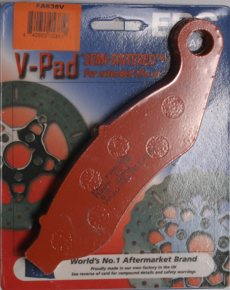 Brake Pads Fa638v Semi Sintered V Series